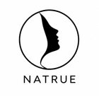 Logo of NATRUE with a silhouette of a face inside a circle on a white background